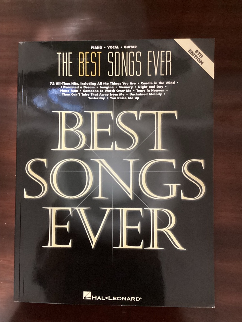 Best Songs Ever 8th Edition Songbook